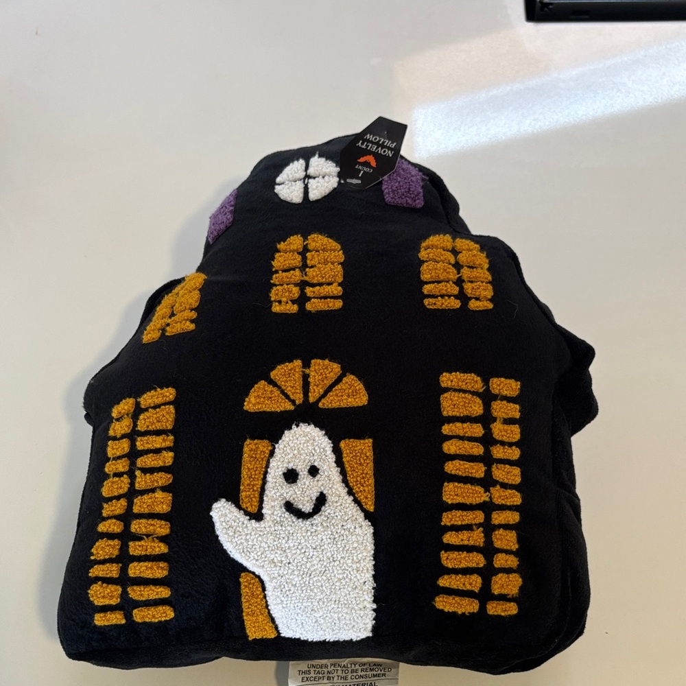 Halloween Ghost House Pillow